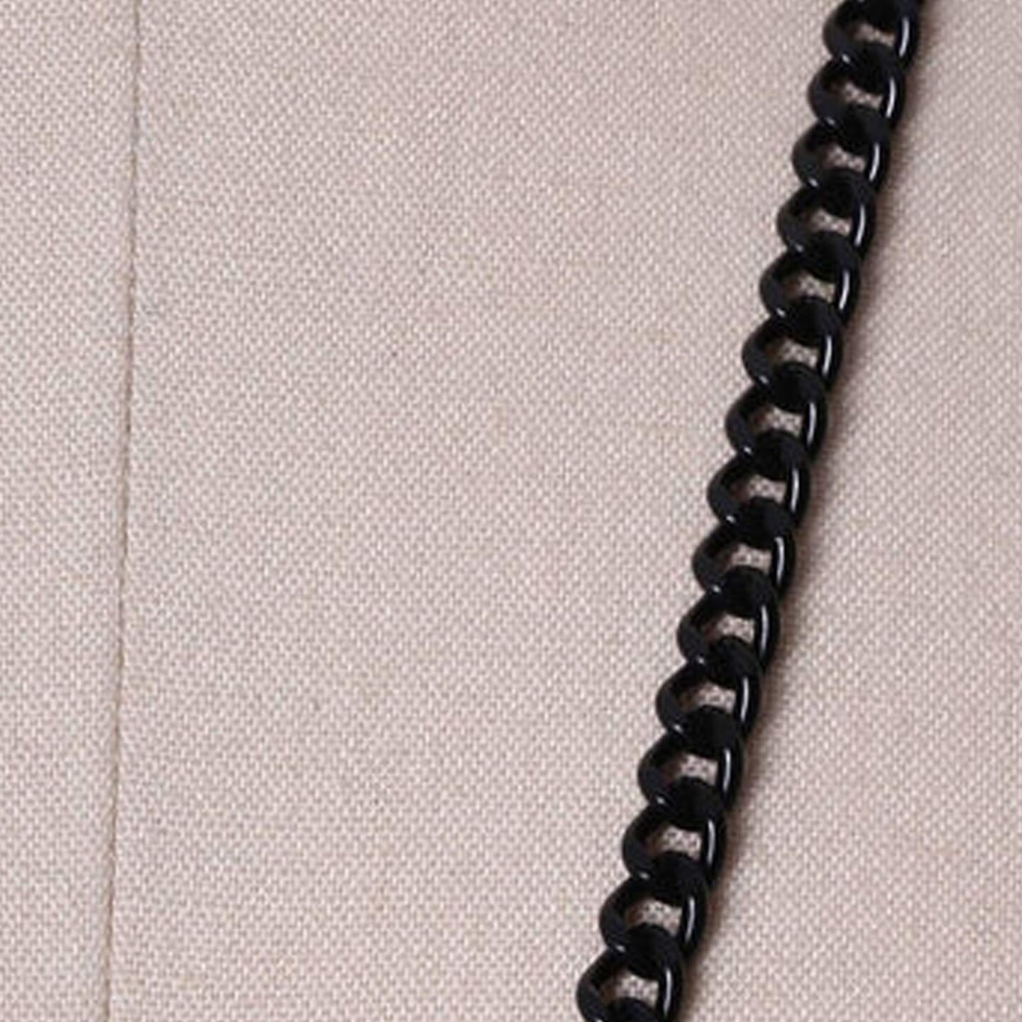 1 Yard Black 6mm Metal Chain Trim for Jewelry Handbag Strap and Costume DIY