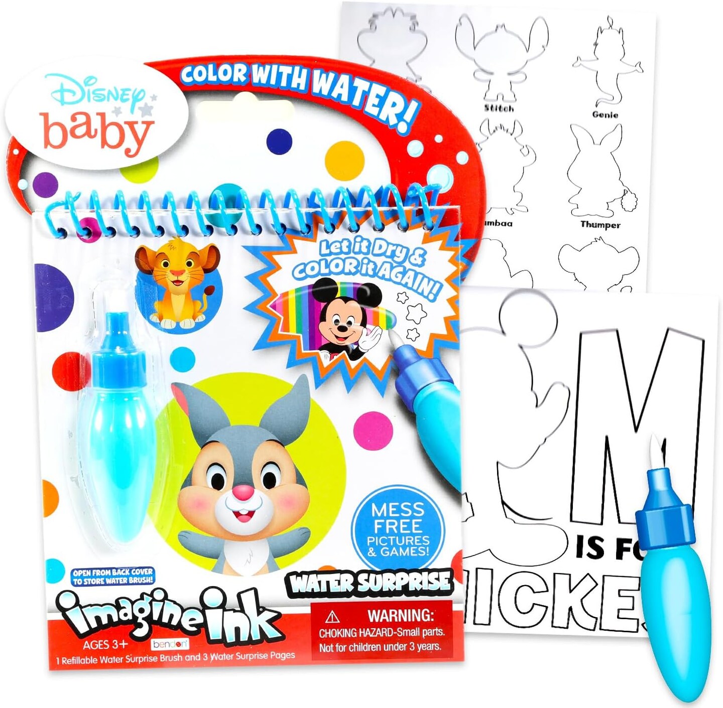 Paint with Water Coloring Book Set for Kids