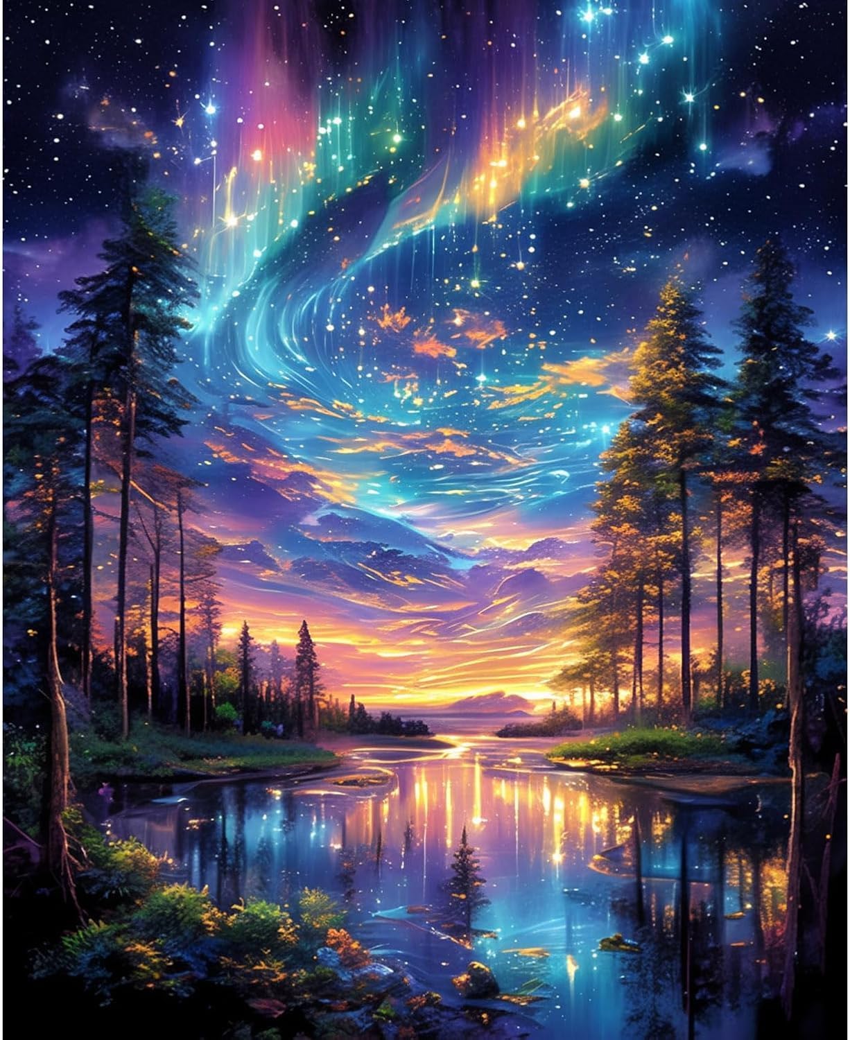 Starry Sky Diamond Art Kits for Adults-5D