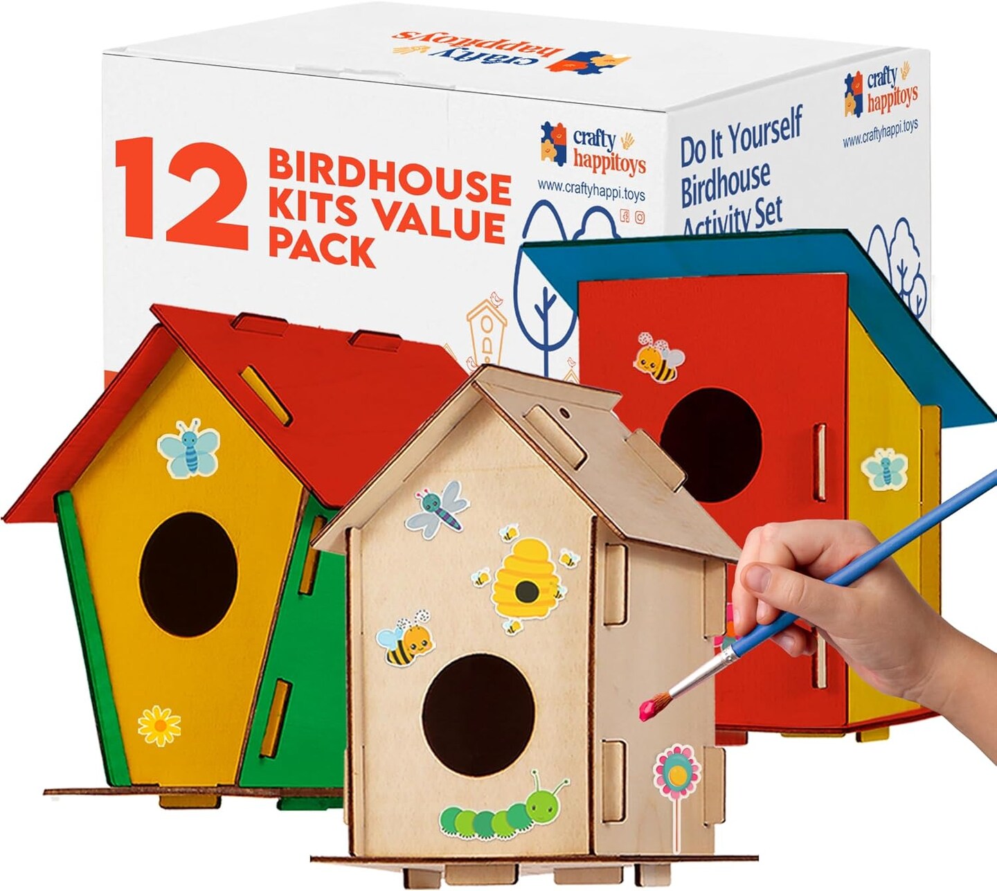 Wood Birdhouse Kits for Kids to Paint