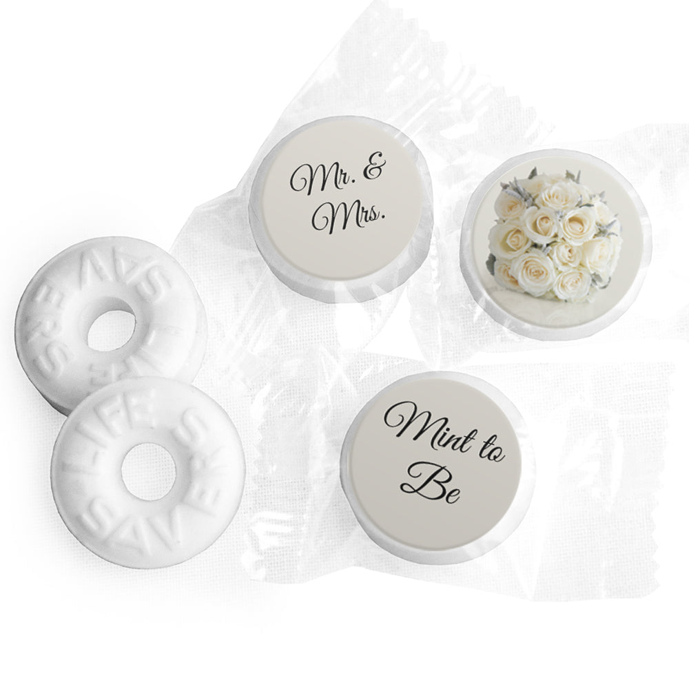 324ct Mint to Be Stickers for Mints, Wedding Party Favors for Guests - Floral Theme, 324ct Stickers - By Just Candy