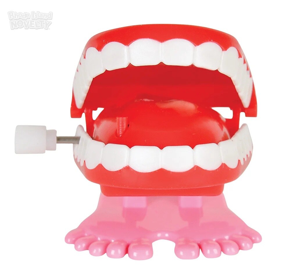 Walking Chattering Teeth Wind-Up Toys, Novelty Reward & Party Favor Toy, 12 Pack