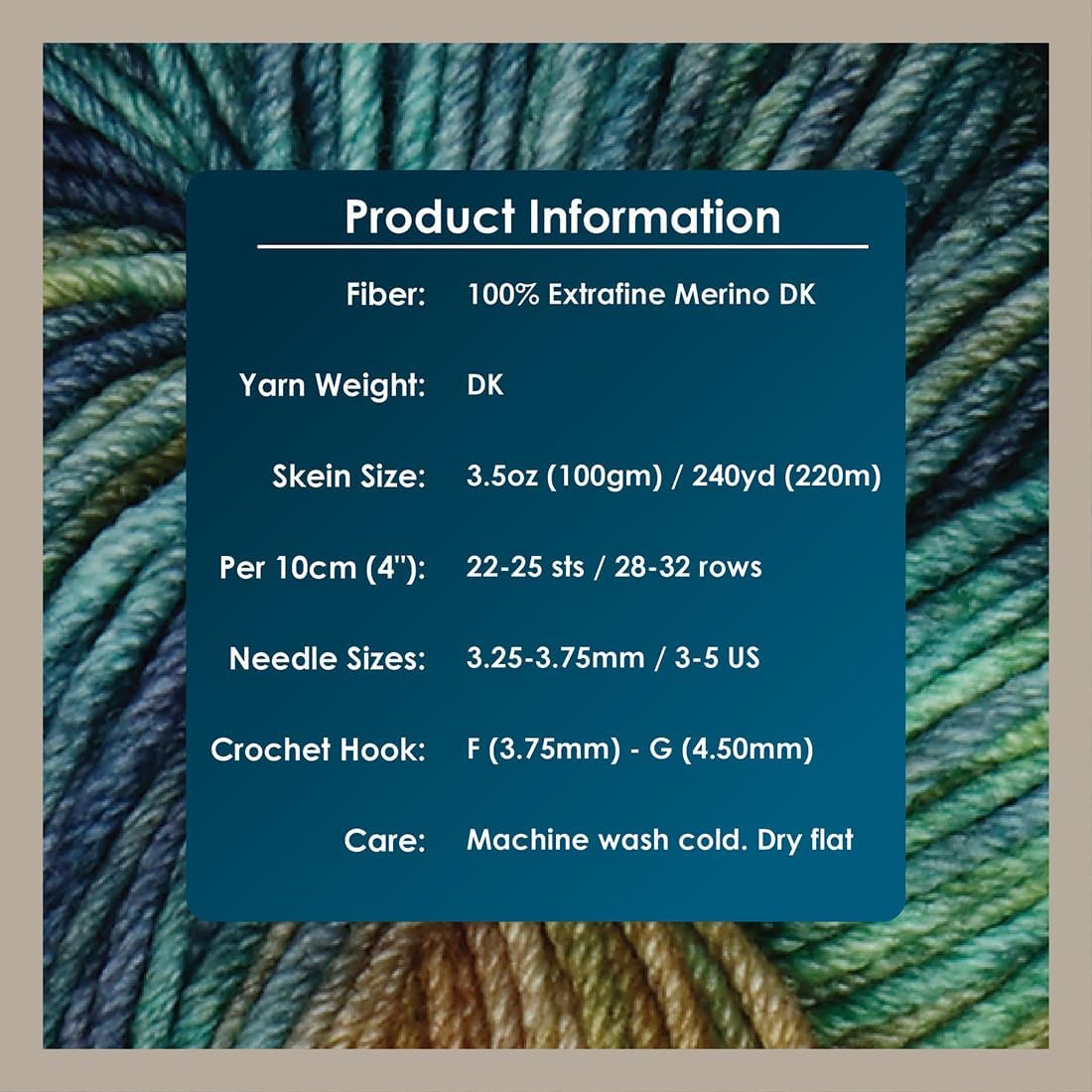 KnitPro Symfonie Premium Hand-Dyed Yarns Merino Wool| Viva Variegated Colors