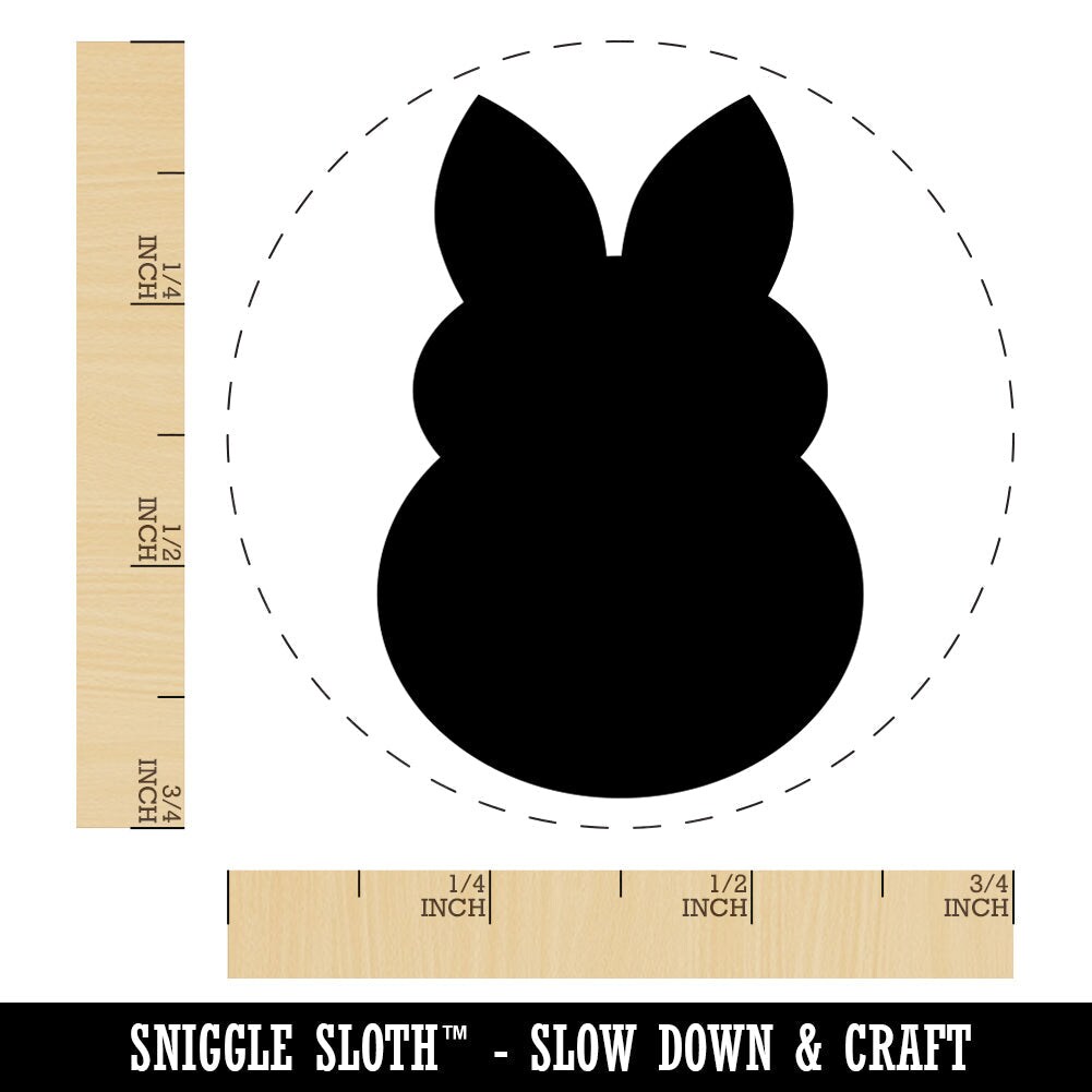 Cute Bunny Rabbit Solid Rubber Stamp for Stamping Crafting Planners