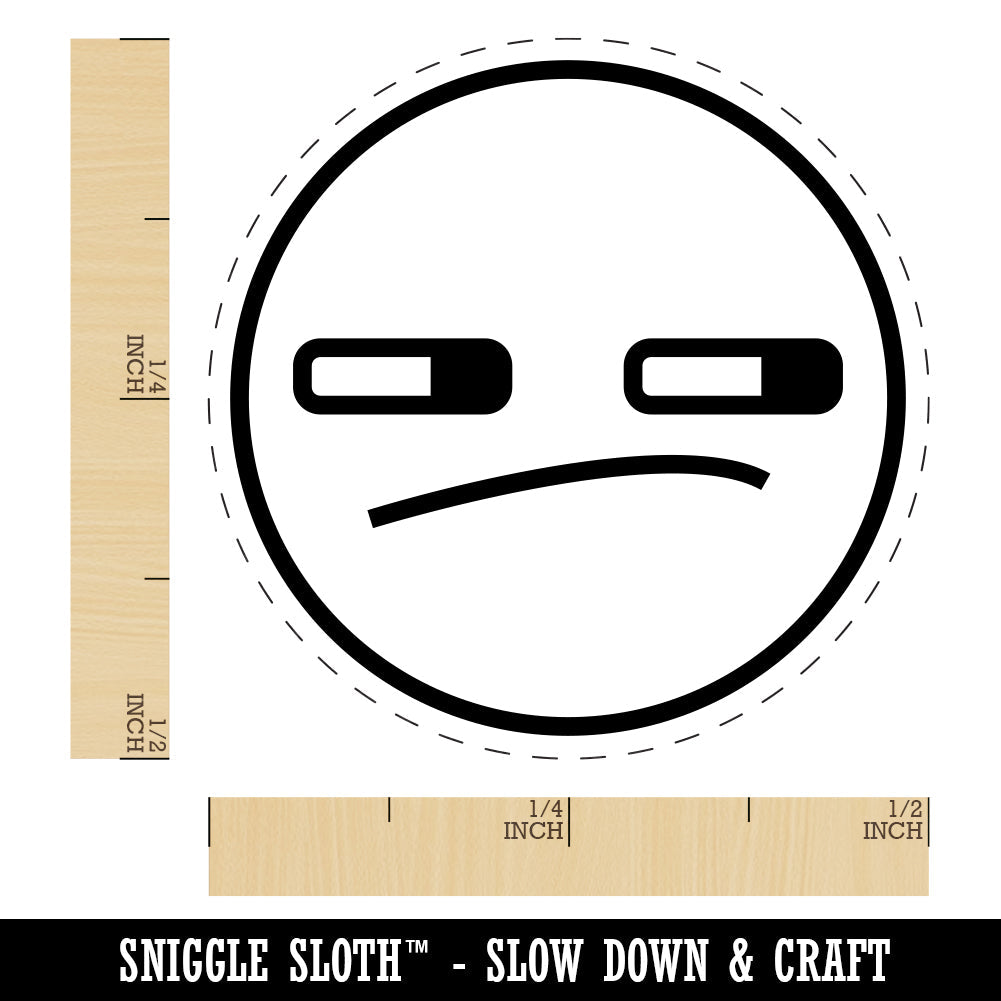 Kawaii Cute Face Suspicious Rubber Stamp for Stamping Crafting Planners