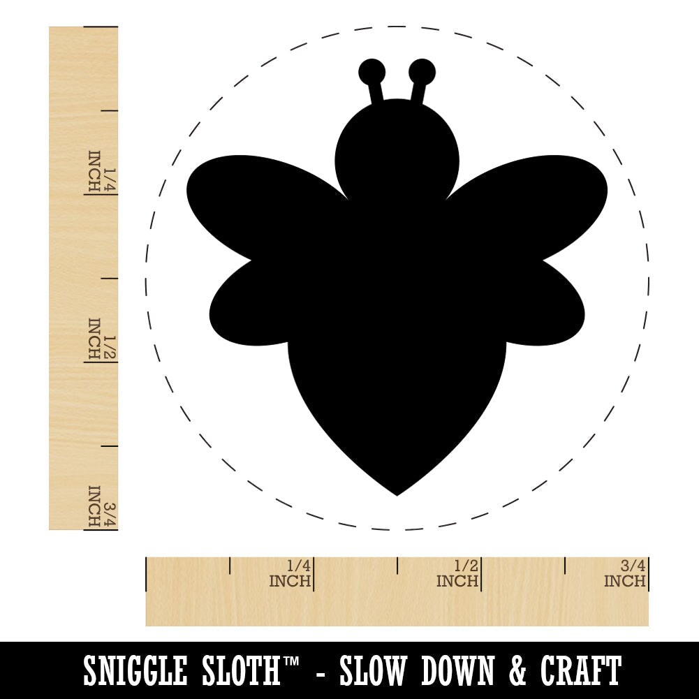 Cute Bumble Bee Solid Rubber Stamp for Stamping Crafting Planners