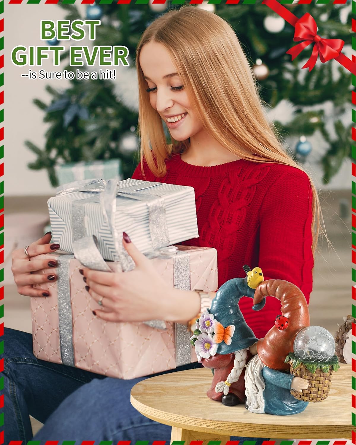 Spring Summer Kissing Gnomes Decorations for Home & Garden - Decorative Outdoor Lawn Ornaments and Statues Clearance