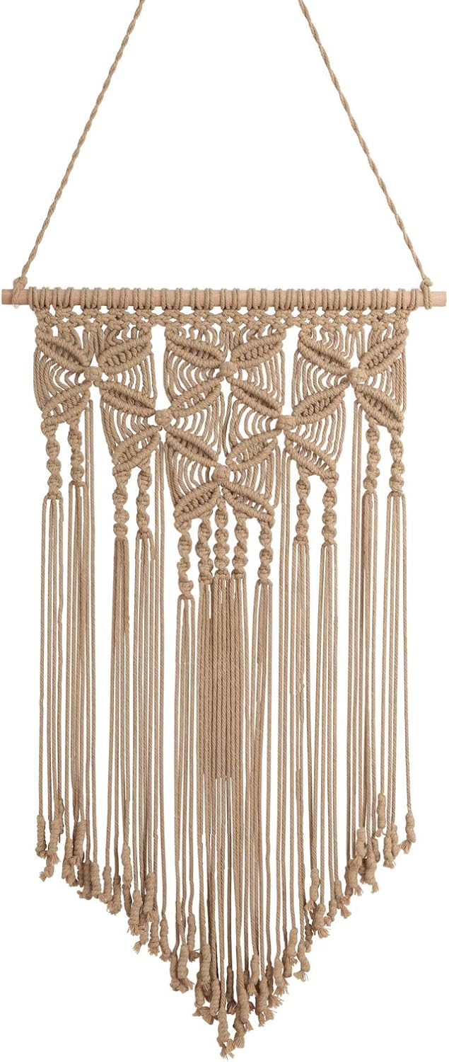 Macrame Wall Hanging Boho Hand Woven Macrame Tapestry Chic Bohemian Apartment Dorm Room Decoration