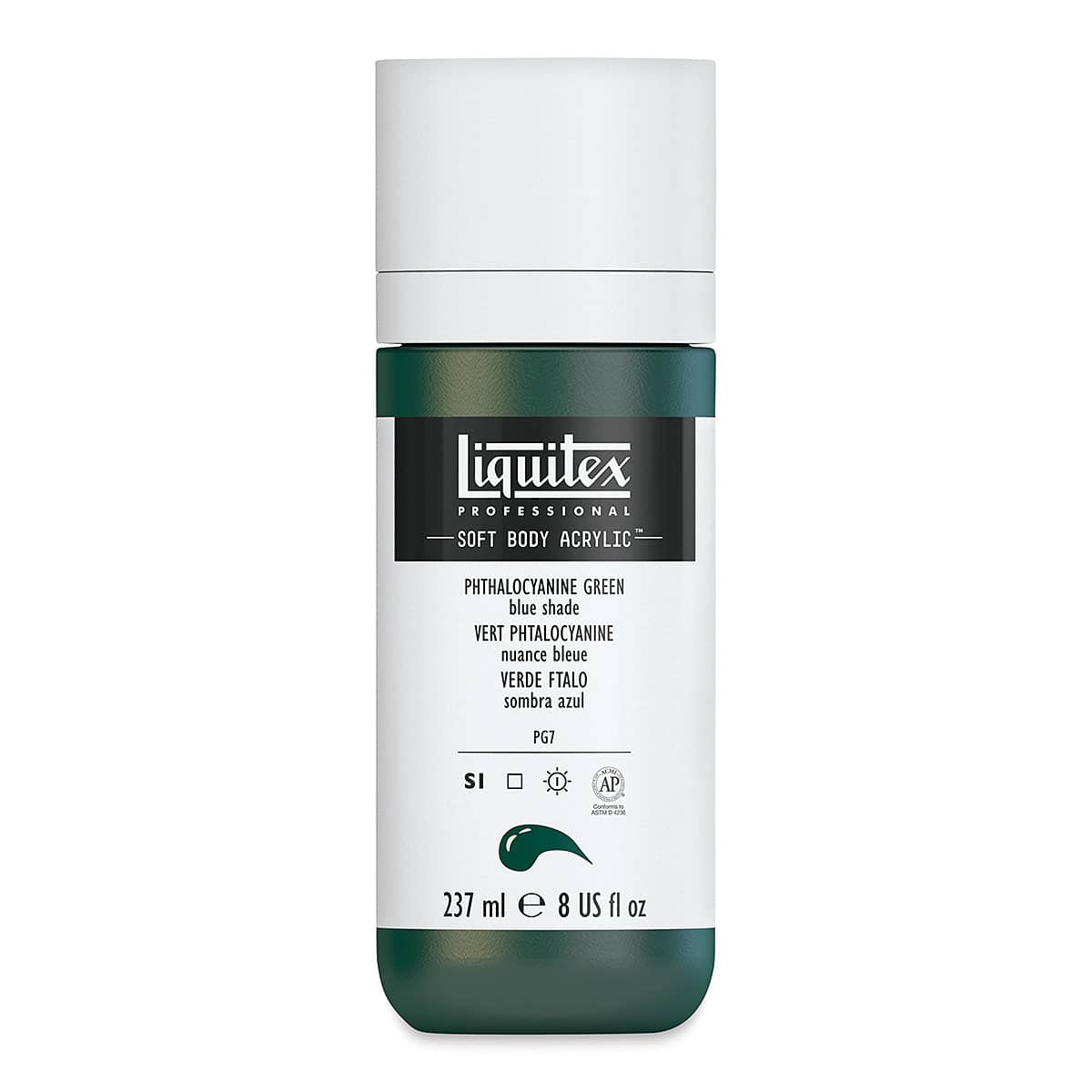 Liquitex Soft Body Artist Acrylics - Phthalo Green Blue Shade, 237 ml