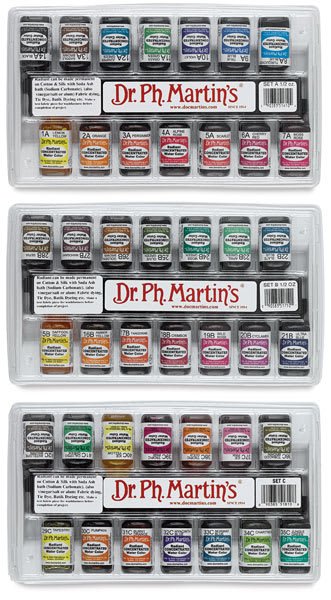 Dr. Ph. Martin's Radiant Concentrated Watercolor Set - 1/2 oz, Set of 42, Set A + B + C