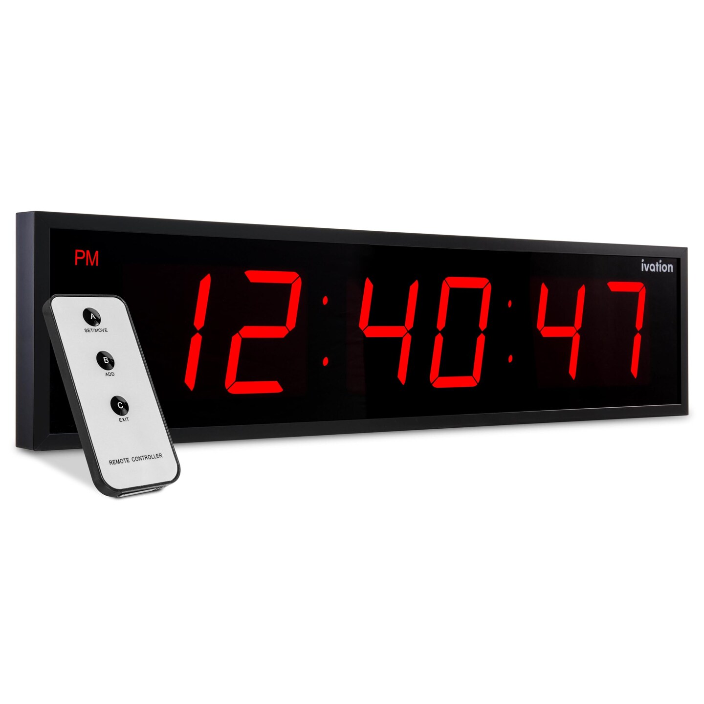 Ivation Huge 36 Inch Large Big Oversized Digital LED Wall Clock