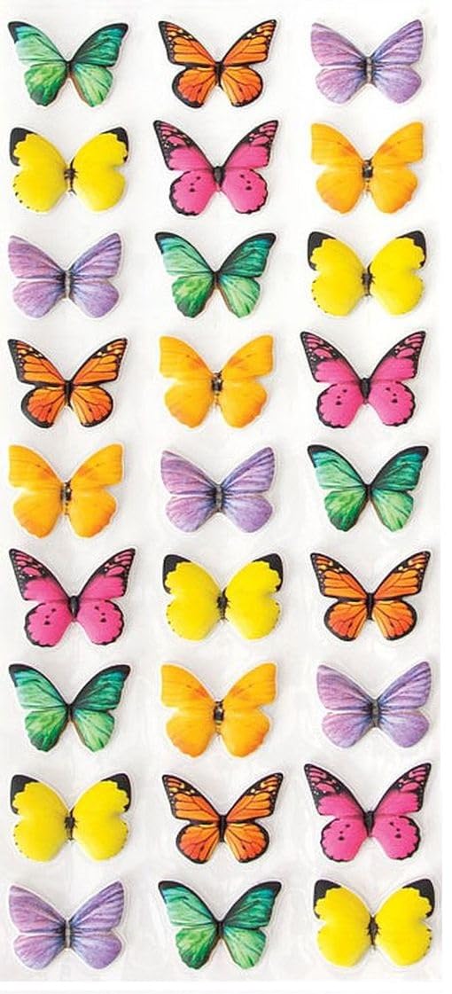 Paper House Playhouse Soft Puffy Butterfly Dimensional Stickers