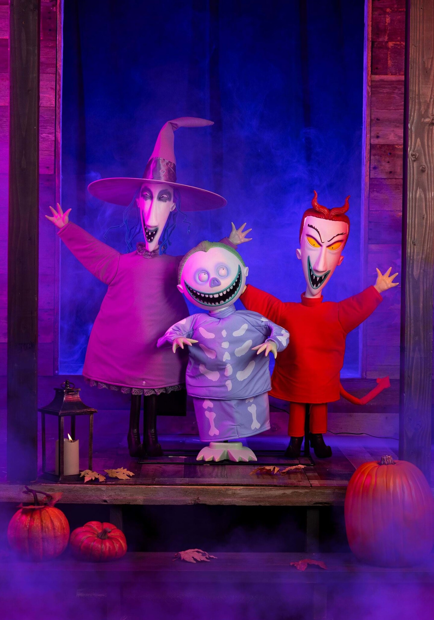 4FT Nightmare Before Christmas Animatronic Lock, Shock and Barrel