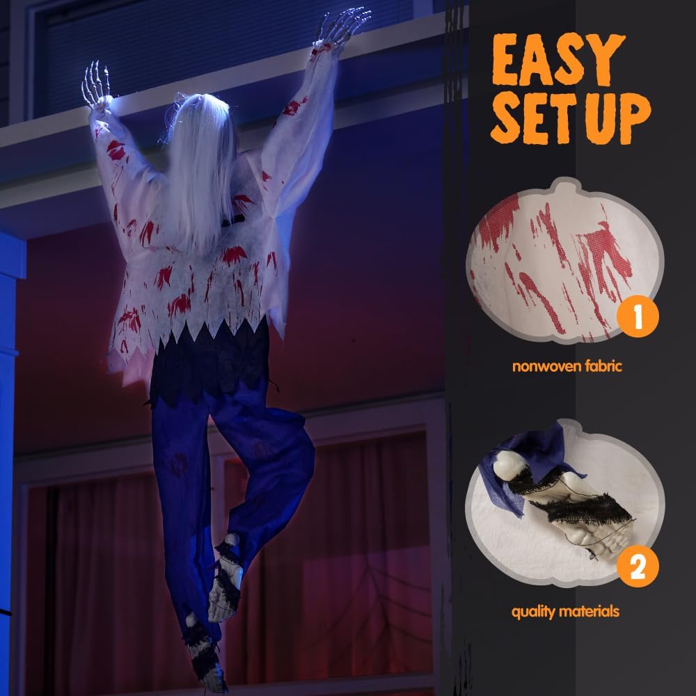 Climbing Zombies Wall Halloween Decoration
