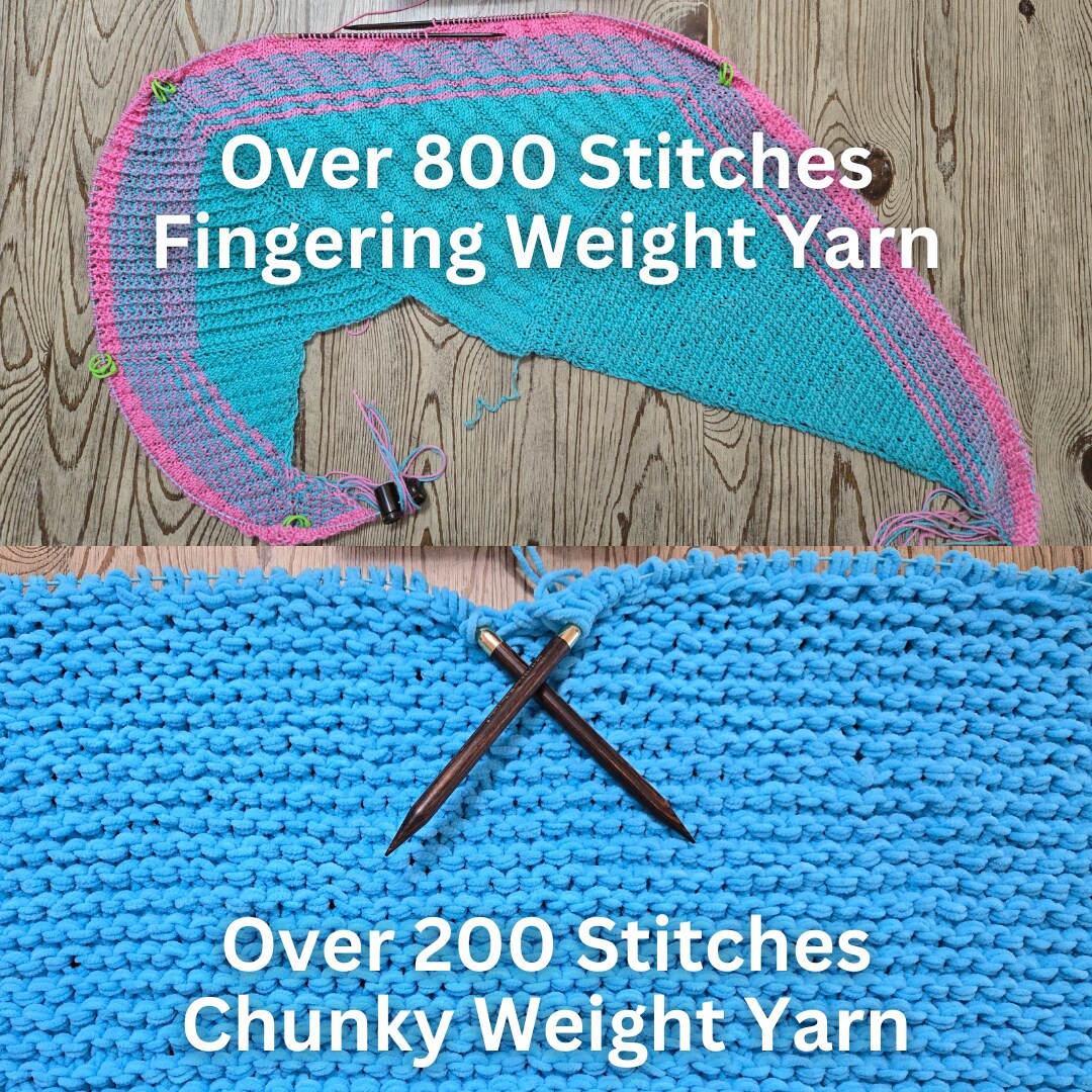 My Two Ladies | Blue Silk | Ultimate Adjustable Knitting Needle Set | 14 Sizes | w/custom case