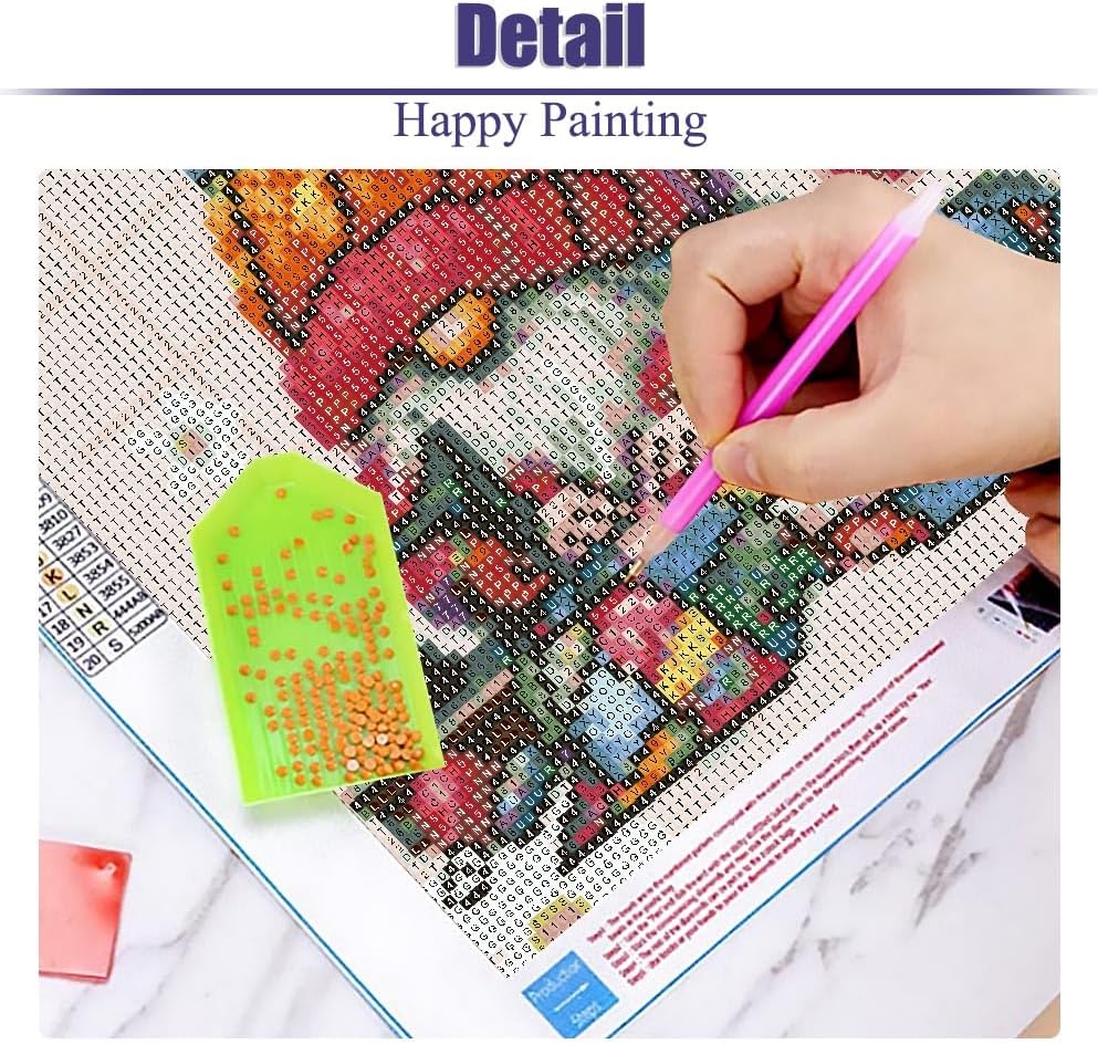 5D Diamond Painting Kits for Adults,Christmas Gnome Winter Diamond Art Kits for Adults Beginner,DIY Full Round Drill Grandma Diamond Dots Gem Art Kits for Adults,Home Wall Decor 12 x 12Inch