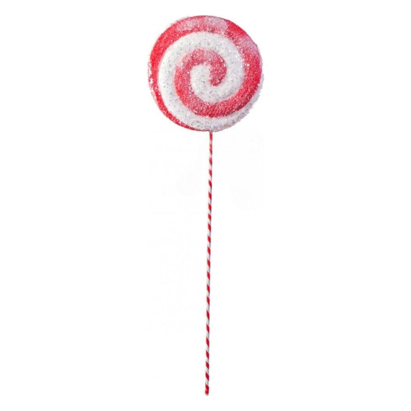 26&#x22; Lollipop Ice Pick: Red &#x26; White