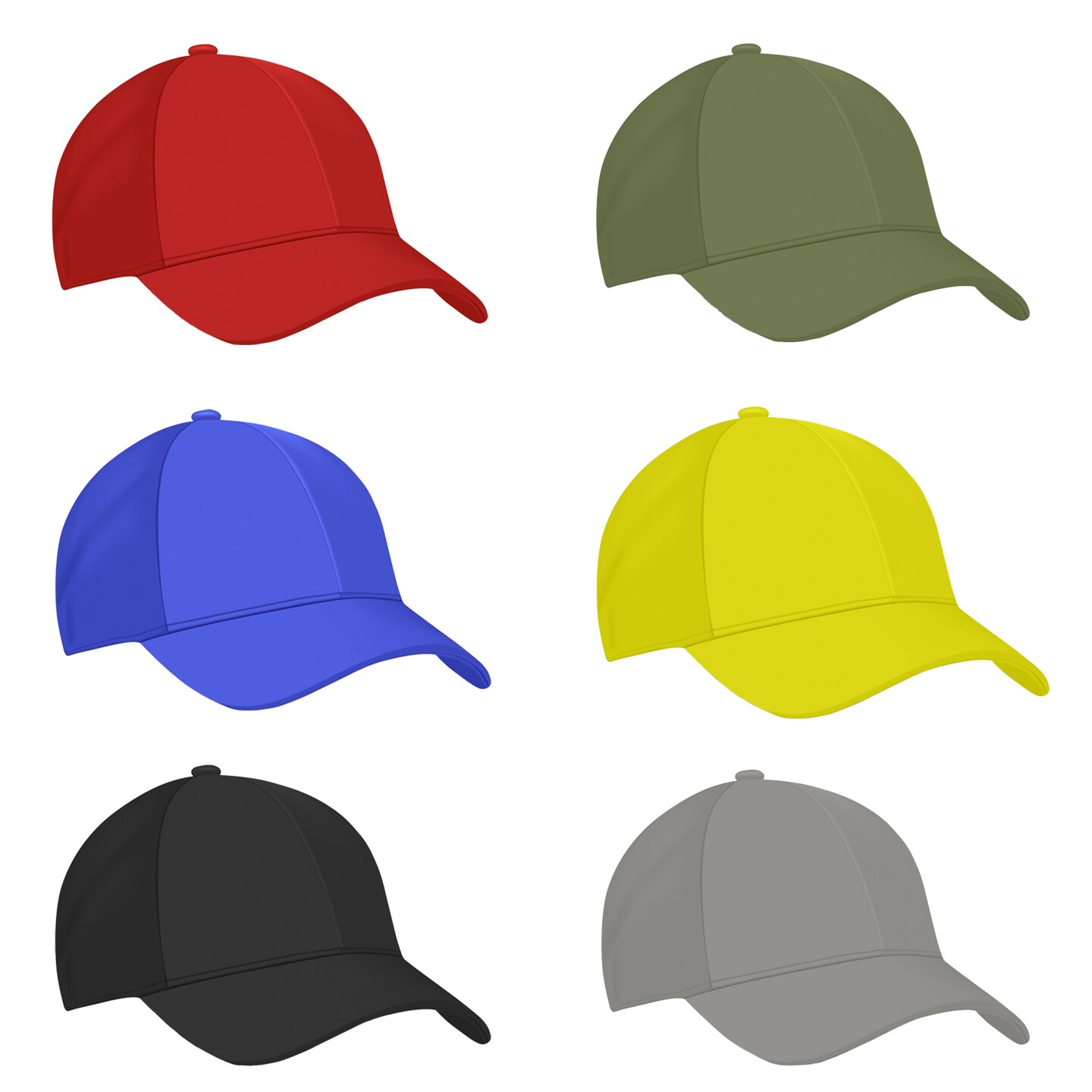 Pack of 15 Bulk Wholesale Plain Baseball Cap Hat Adjustable