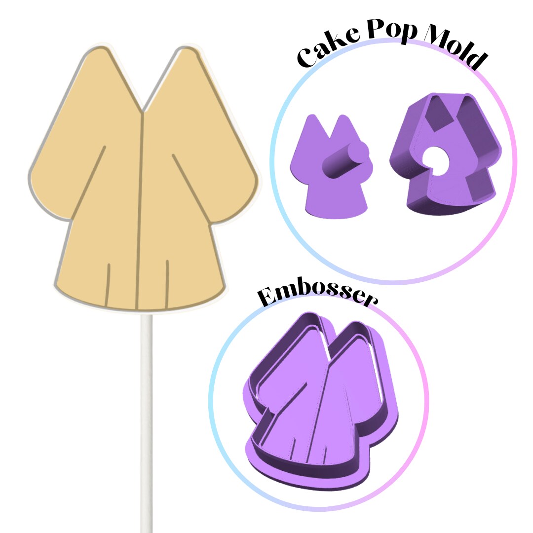 Graduation Gown  Cake Pop Mold
