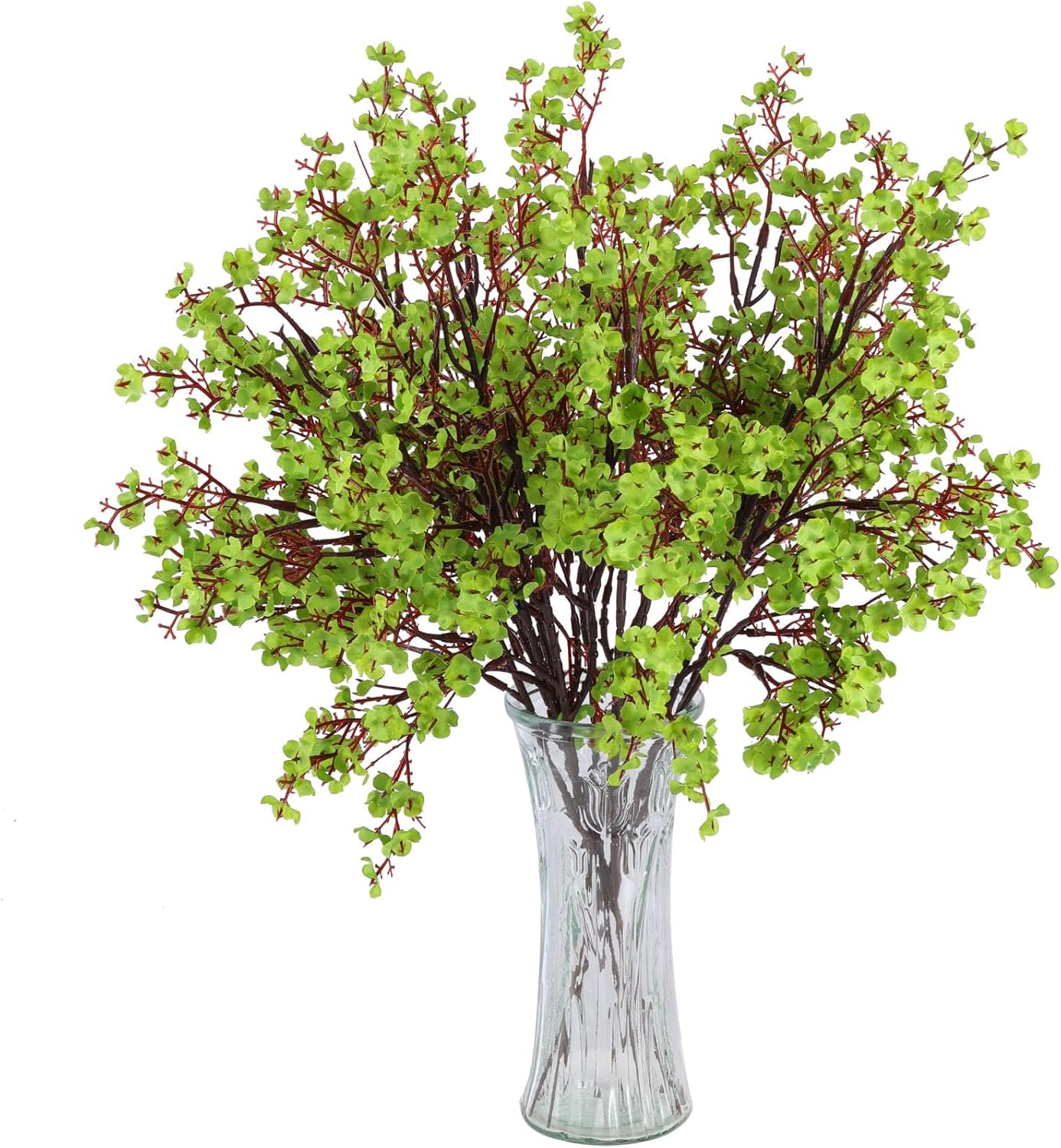 10 Pcs Babys Breath Green Flowers Artificial Gypsophila Flowers St. Patrick&#x27;s Day Fake Silk Flowers for Home Decor Spring Floral Arrangement Table Centerpieces