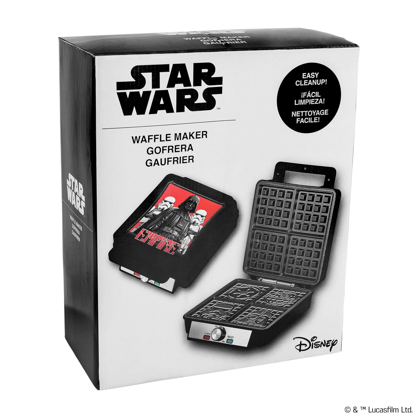 Uncanny Brands Star Wars Darth Vader Storm Trooper Deluxe Waffler