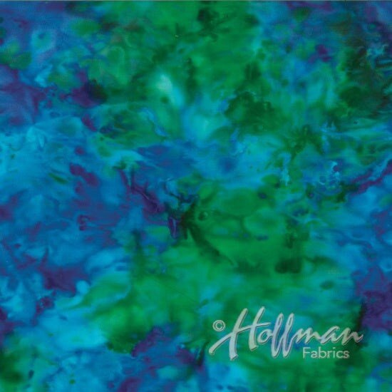 Fabric Hoffman Peacock Mottled Bali Batiks by the Quarter Yard 839-136