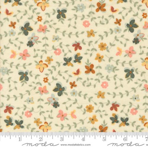 Fabric Moda Ecru Gather Florals Acorn Hollow by the Quarter Yard 30761-11