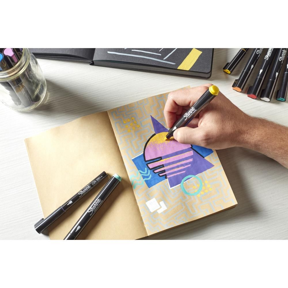 Creative Markers by Sharpie - Black and White Brush Tip