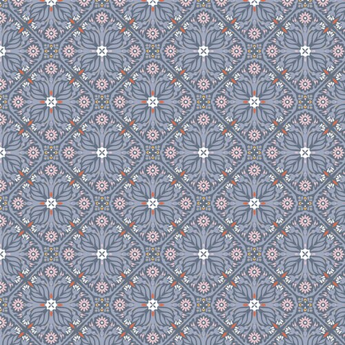 Fabric Art Gallery Lavender Floristry Plentiful by the Quarter Yard PLE96109