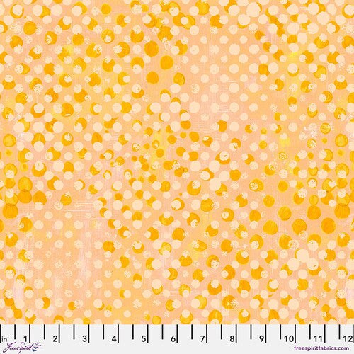 Fabric FreeSpirit Textures Bumblebee Splatters by the Quarter Yard PWSP095.BUMBLEBEE