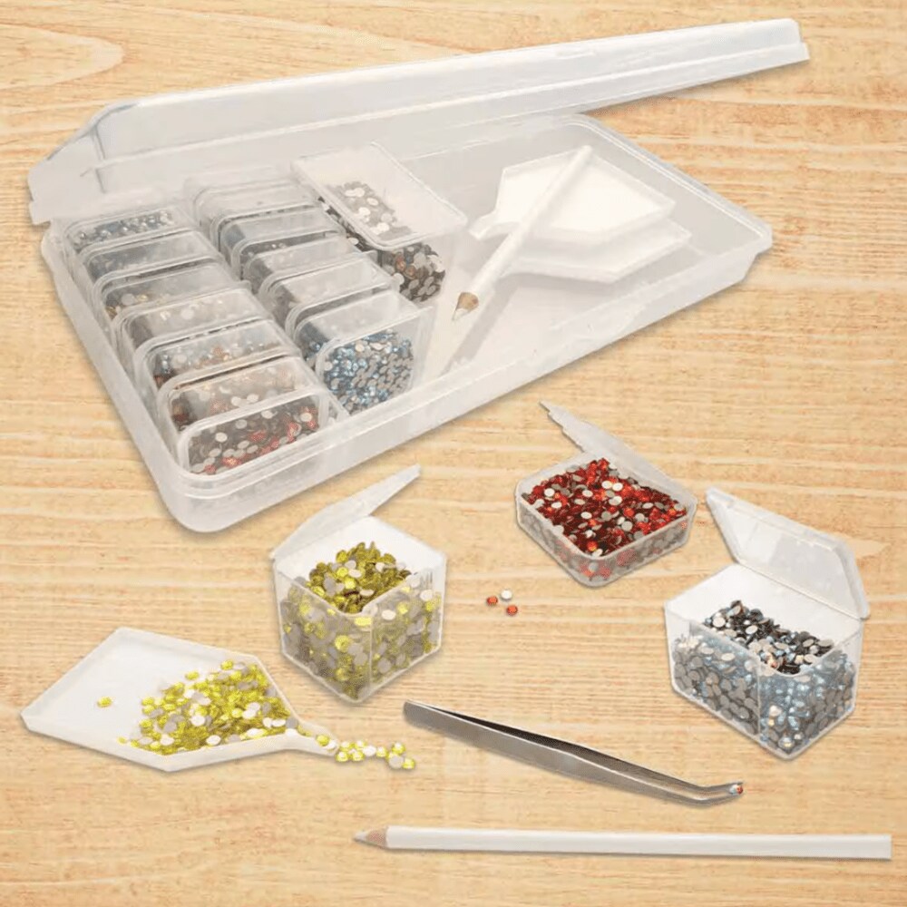 Embellishment, Sequin, Bead Storage Boxes and 24 Piece Accessory Tool Kit