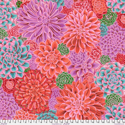 Fabric FreeSpirit Kaffe Collective Pink House Leeks by the Quarter Yard PWPJ113.PINK