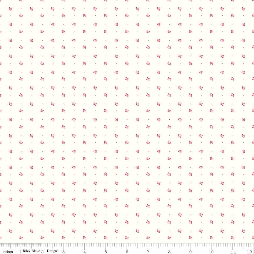 Fabric Riley Blake Tea Rose Clover Bee Backgrounds by the Quarter Yard C9711-TEAROSE
