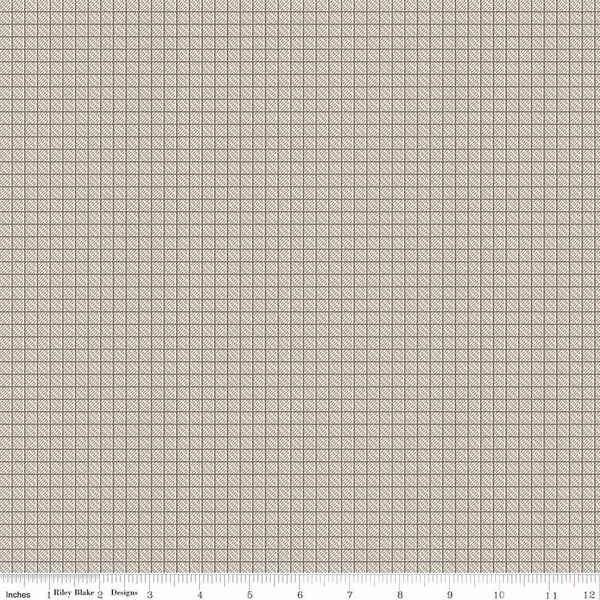 Fabric Riley Blake Gray Gridlock Stitcher's Flannel by the Quarter Yard F15556-GRAY