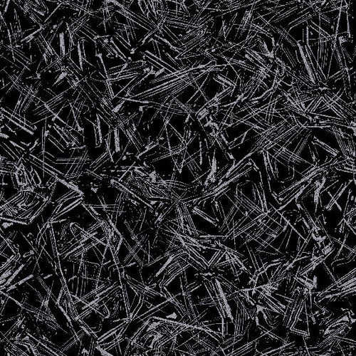 Fabric Blank Quilting Black Texture Glacial Pearl by the Quarter Yard 3477-99P