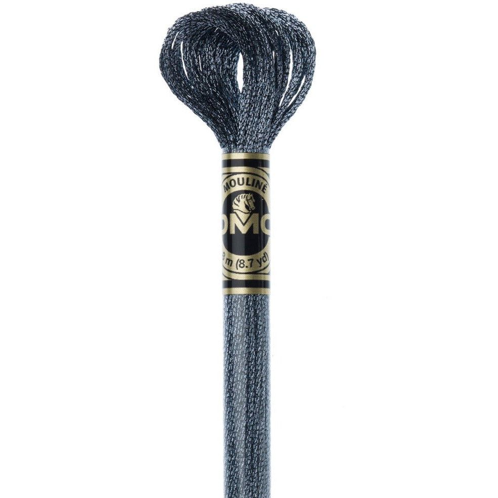 DMC Light Effects Embroidery Floss, 6-Strand Special Thread - Titanium #E317 CLEARANCE