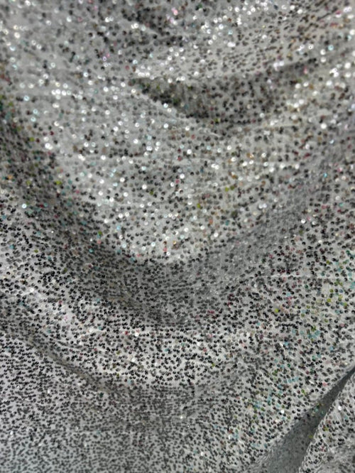1 Yard Sequin Taffeta Fabric 50&#x2013;54 inches Wide Sparkly Material for Costumes and Event Decor