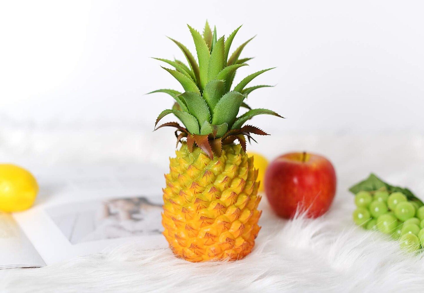 Artificial Pineapple, Realistic Artificial Fruit Fake Pineapple (8.2")