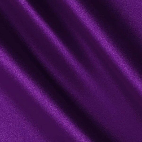 10 Yard Purple Satin Fabric Roll For Dresses Backdrops Upholstery Wedding Crafts Sewing 60 Inch Wide