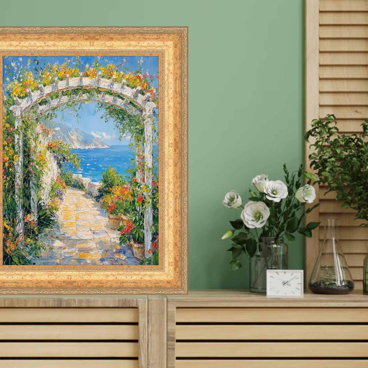 Wide Antique Gold Victorian Picture Frame 14x18 frame