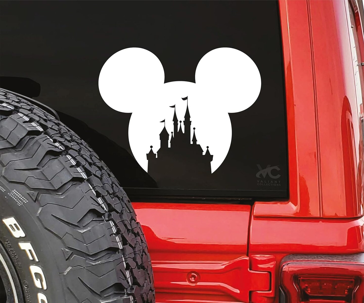 Mickey Mouse Disney Castle Stickers - Vinyl Decal for Car & Van-Indoor