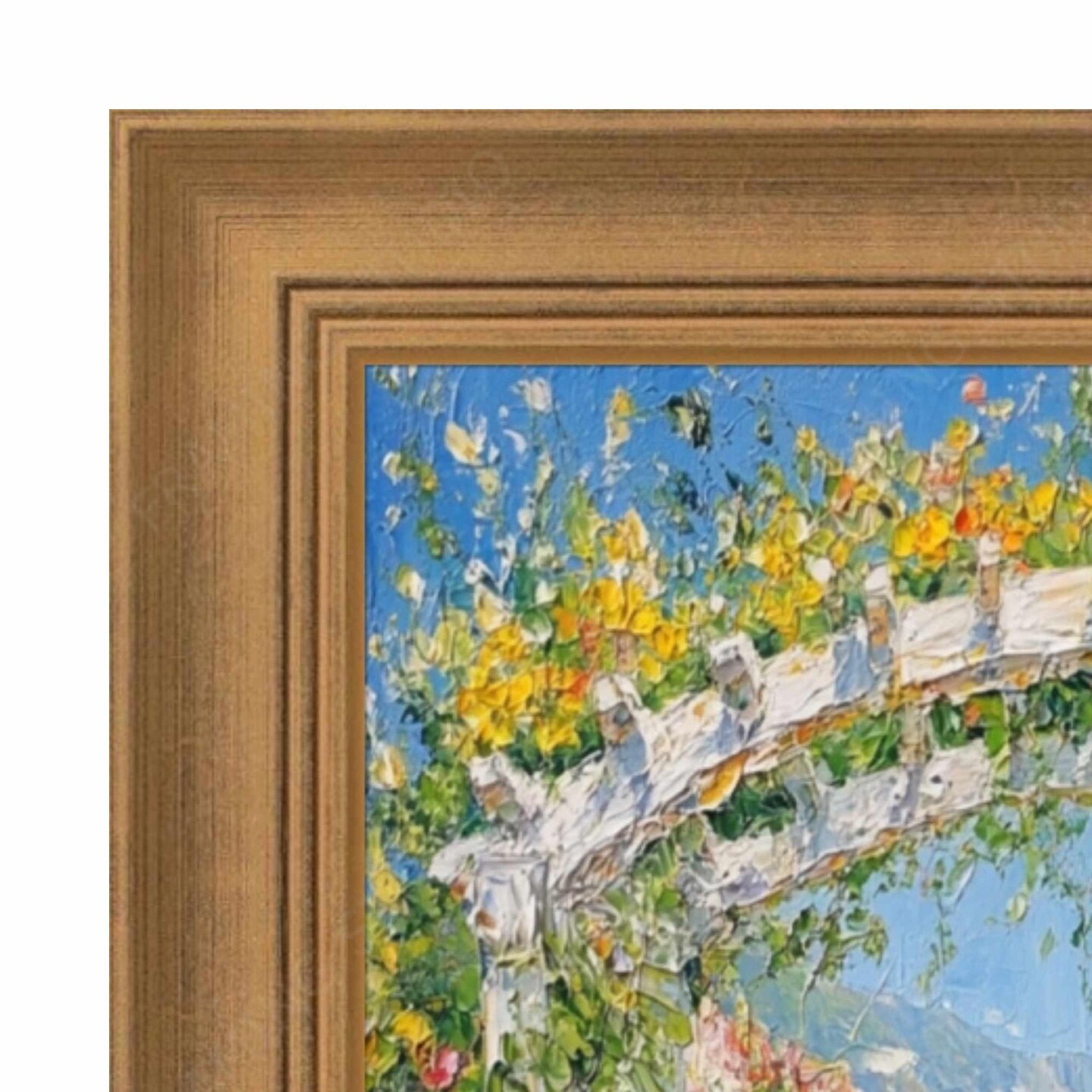 Traditional Aged Gold Scoop Picture Frame 11x15 frame