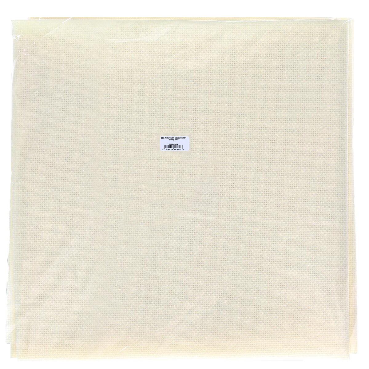 Essentials By Leisure Arts Aida Cloth, 11 Count, Ivory, 3pc, Bulk, Cross Stitch Fabric, Embroidery Fabric, Cross Stitch Supplies For Crafting, Stitching, And Sewing Projects 30x36