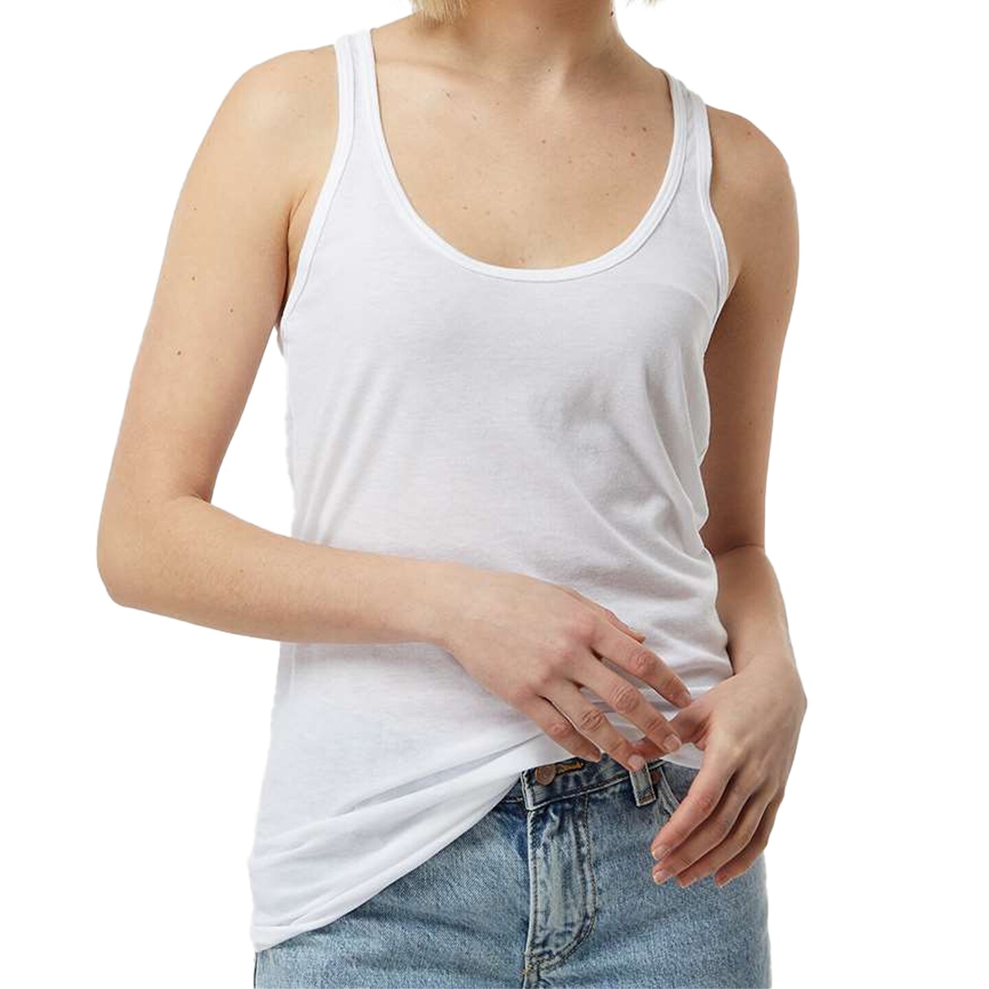 Tultex Women’s Poly-Rich Racerback Tank Top, Lightweight Sleeveless Blanks for DIY Crafting