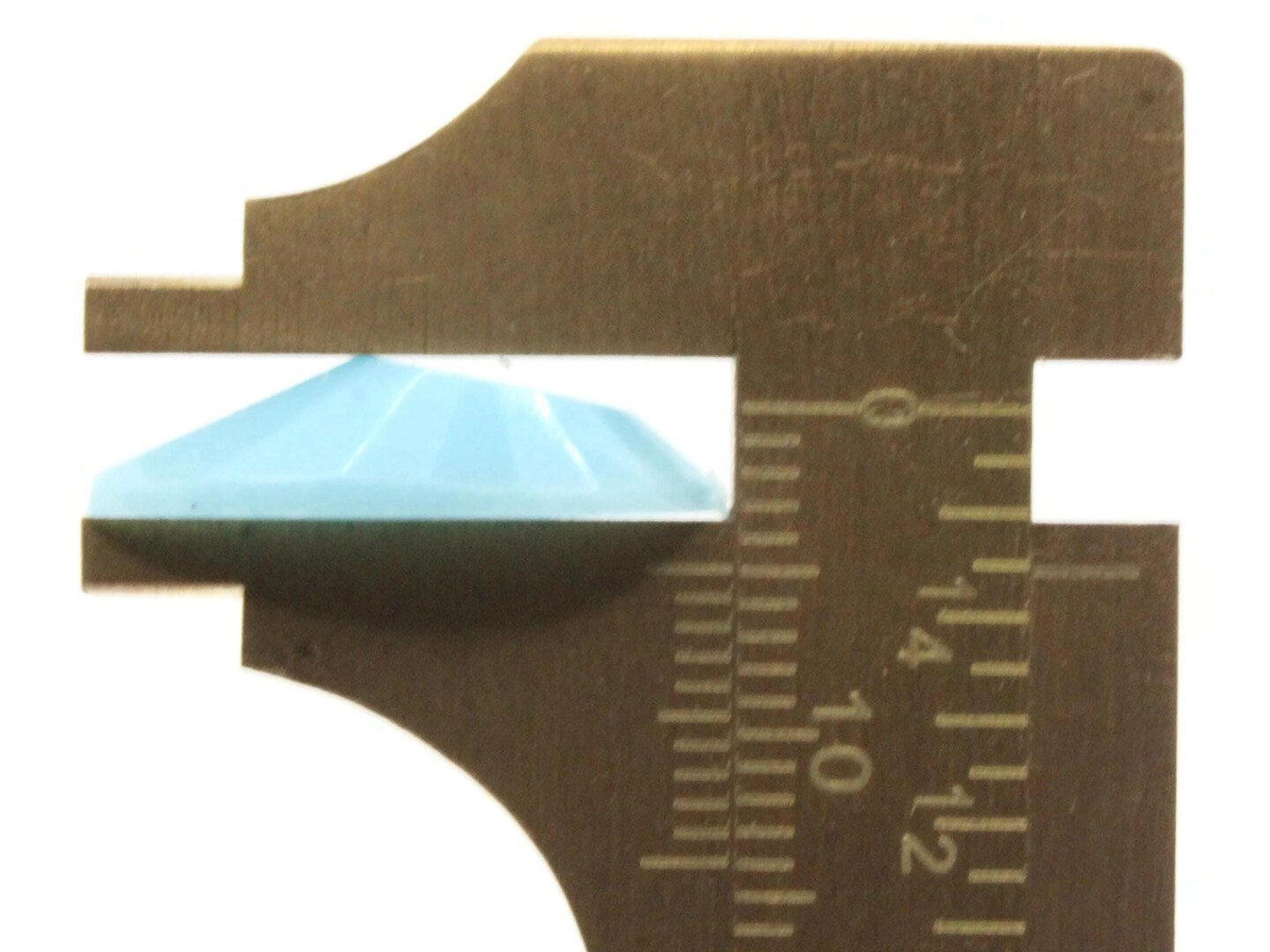 20 20mm Faceted Teardrop Light Blue Vintage Flatback Plastic Cabochons