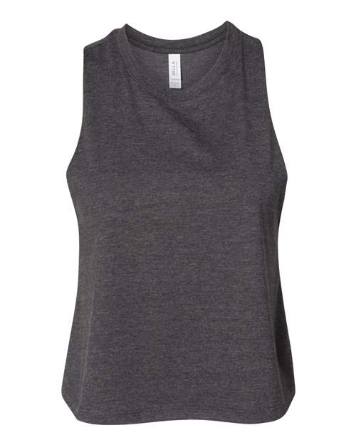 BELLA+CANVAS Racerback Crop Top for Women Gym Wear, Workout, Yoga & Casual Sleeveless Street Style Tank