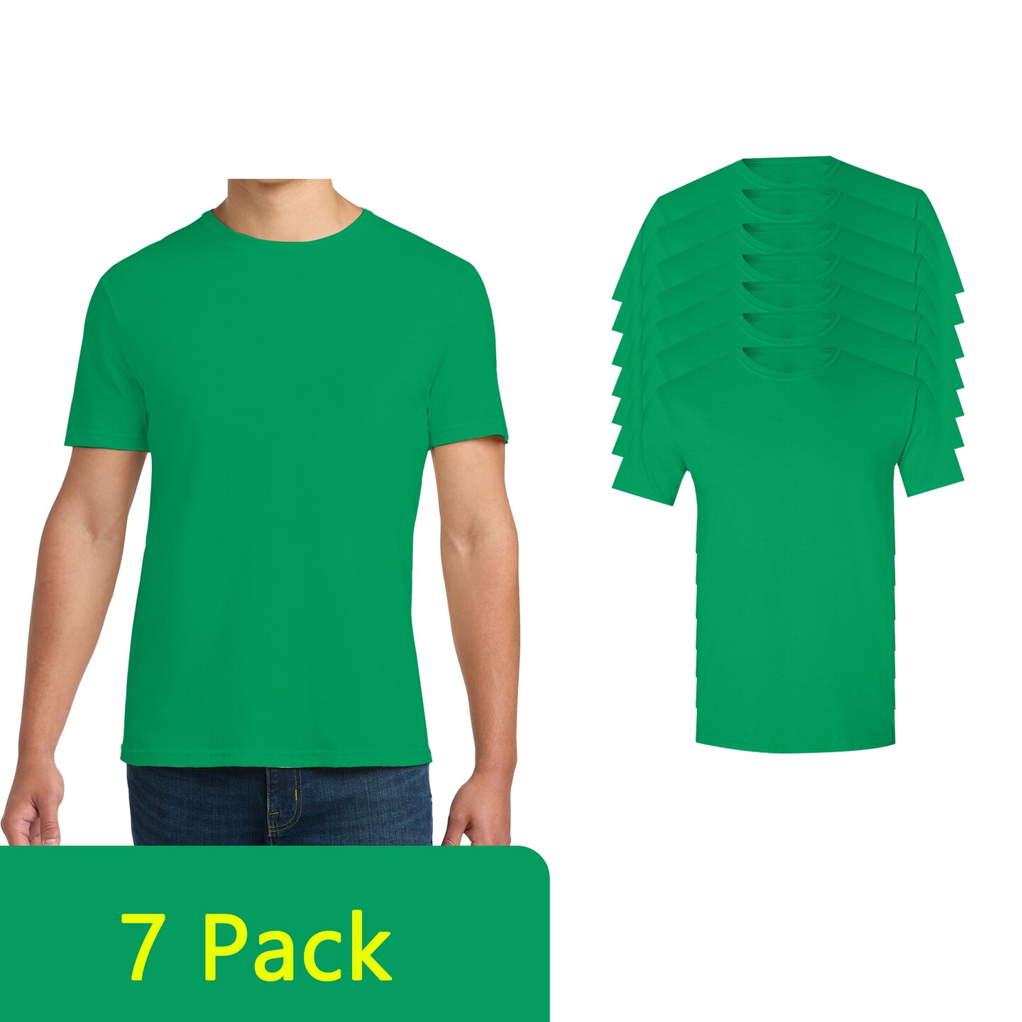 Gildan Softstyle Irish Green Crewneck Multi Pack Tee Set for Custom Design & Creative Crafting