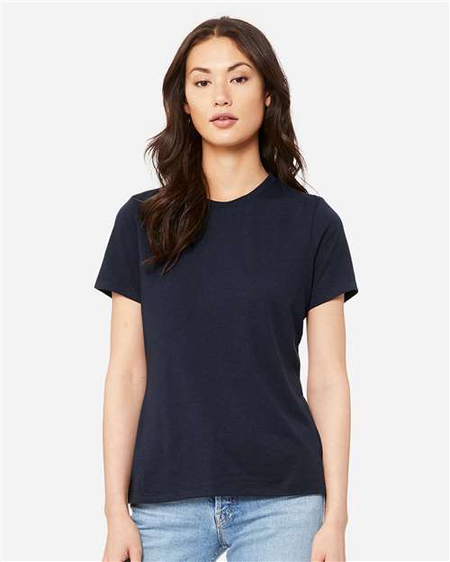 BELLA + CANVAS Women’s Relaxed Fit Crew Neck Short Sleeve Triblend Tee for Printing & Summer Wear