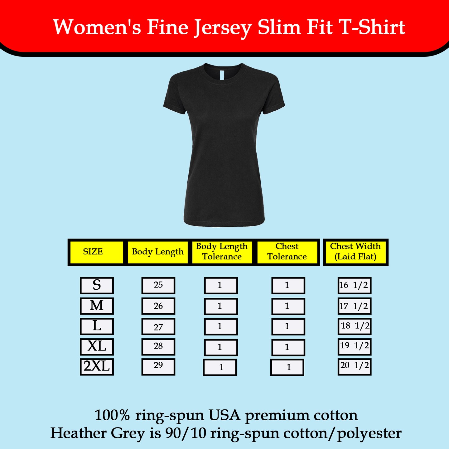 Tultex Women's Slim Fit Jersey T-Shirt, Short Sleeve Crewneck Basic Everyday T-Shirt