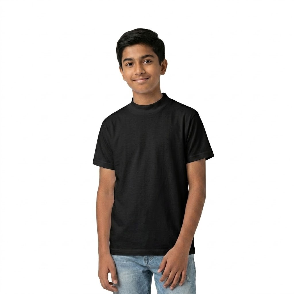 Hanes Essential-T Youth Crewneck Short Sleeve T-Shirt for School, Casual & Team Wear